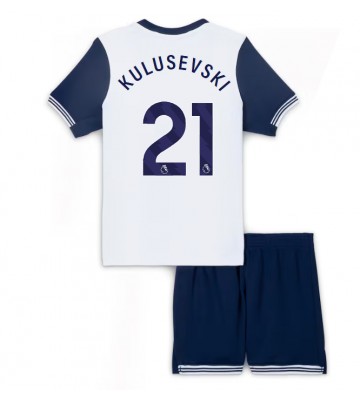 Tottenham Hotspur Dejan Kulusevski #21 Hemmakläder Barn 2024-25 Kortärmad (+ Korta byxor)